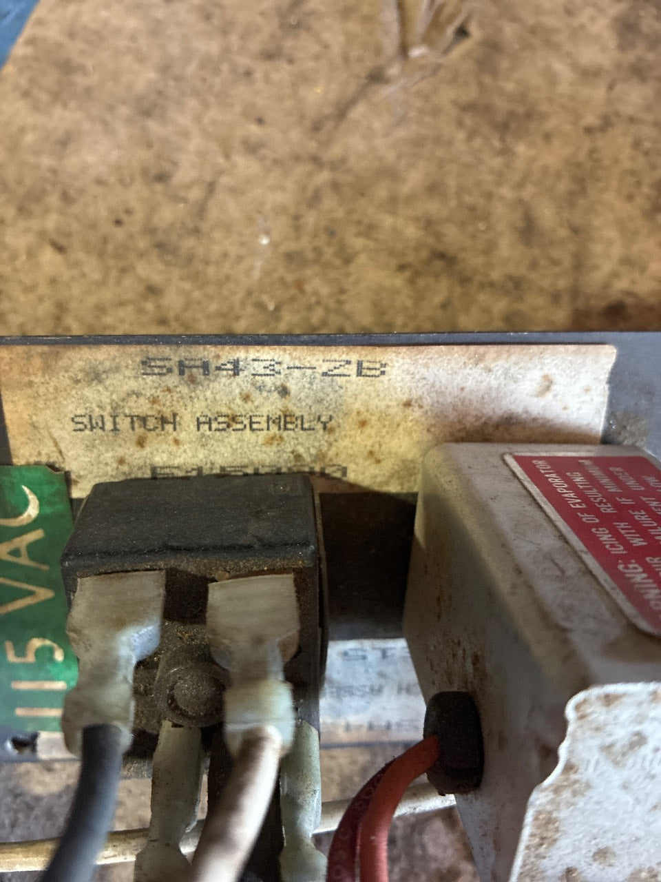 Cruisair SA43-2B Switch Assembly Fan / Heat-Cool Control Panel 115VAC - Used