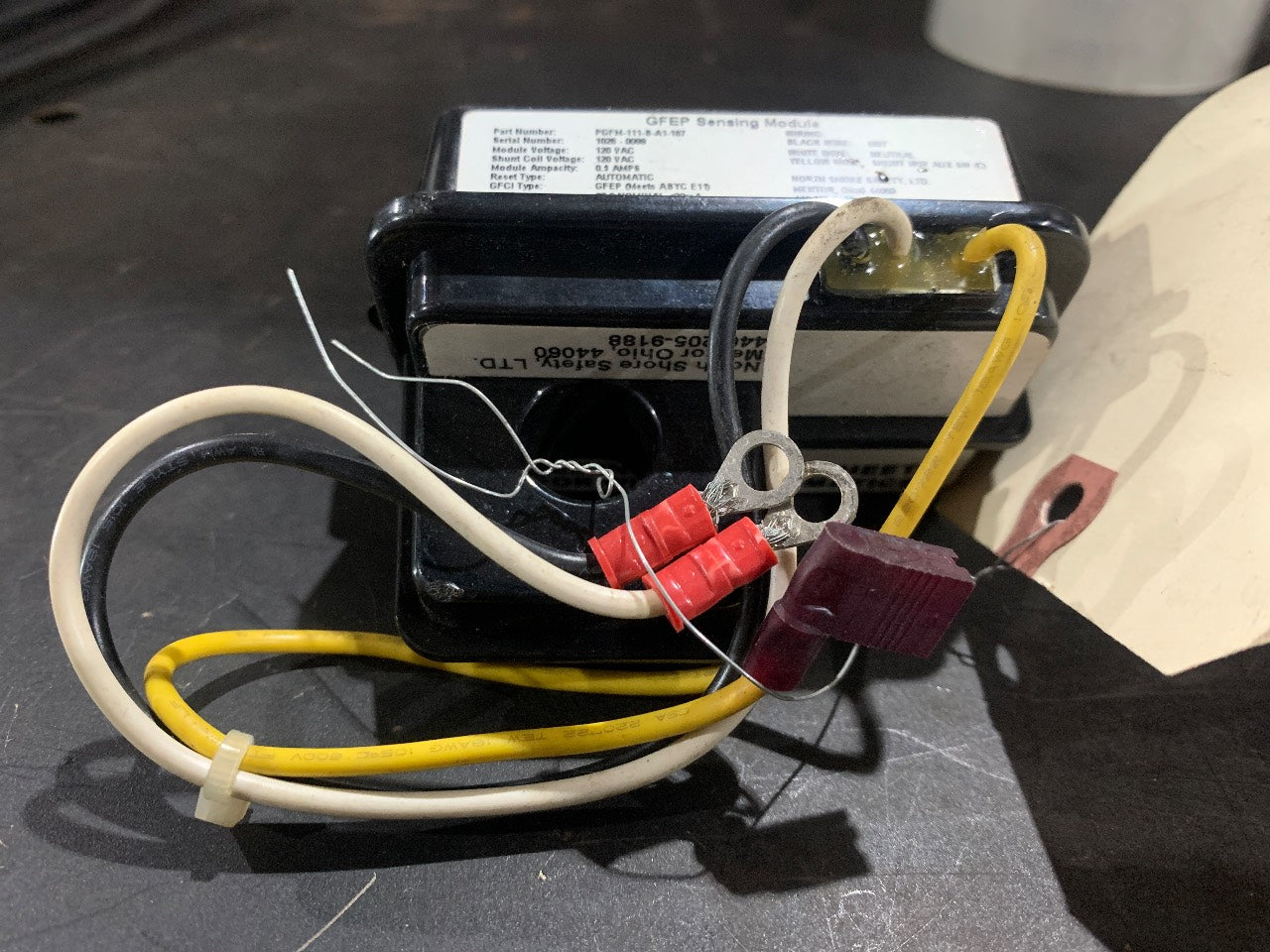 North Shore Safety PGFM-111-B-A1-187 GFEP Ground Fault Sensing Module 120VAC - Used