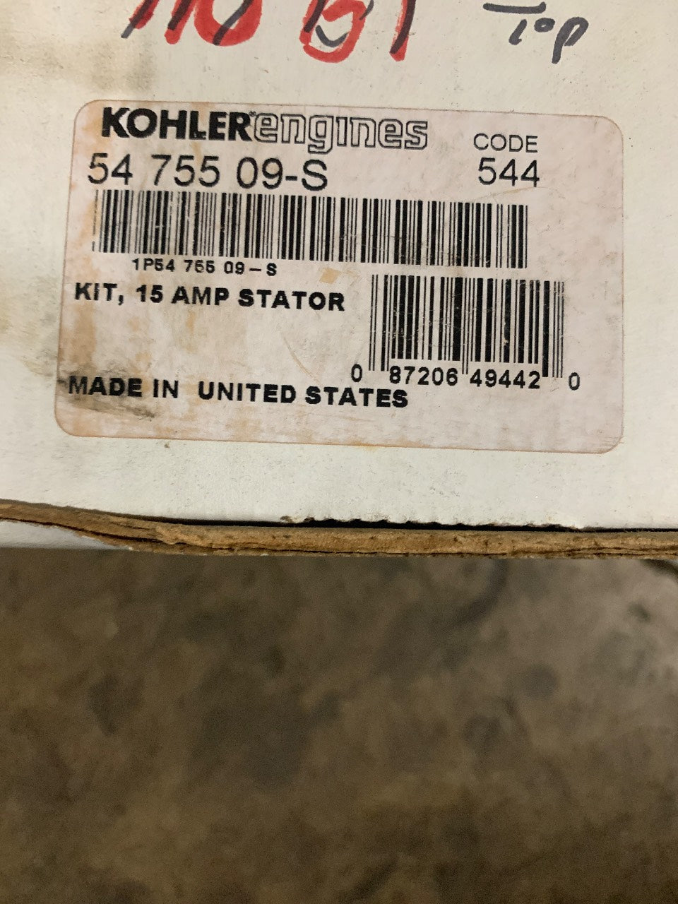 Kohler 54 755 09-S 15 Amp Stator Kit - New