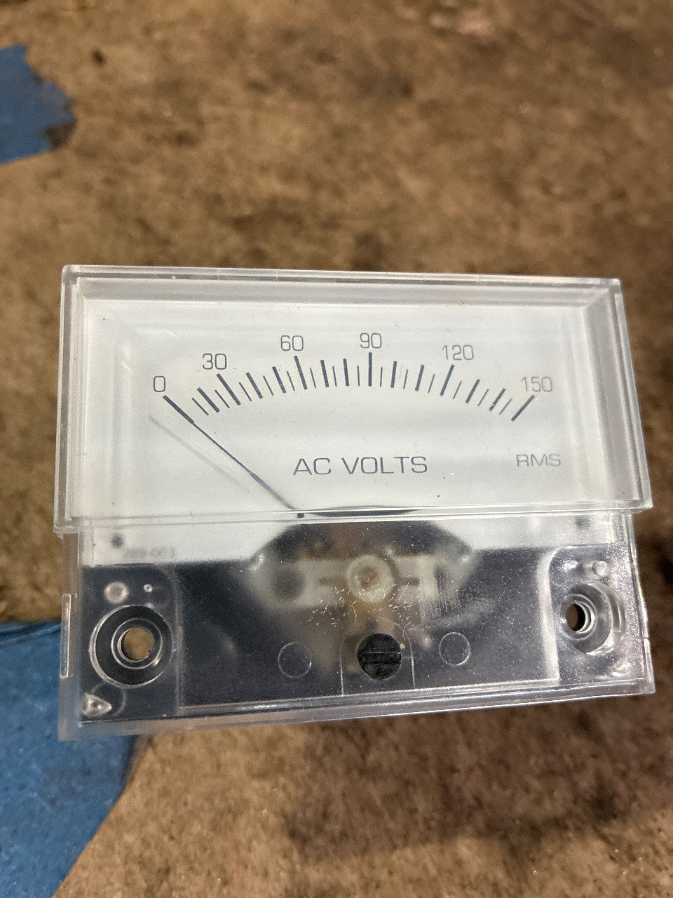 Crompton 016-02VA-PZPZC7 Analog AC Voltmeter 0-150V RMS Panel Meter (Cust P/N 289-003) - Used