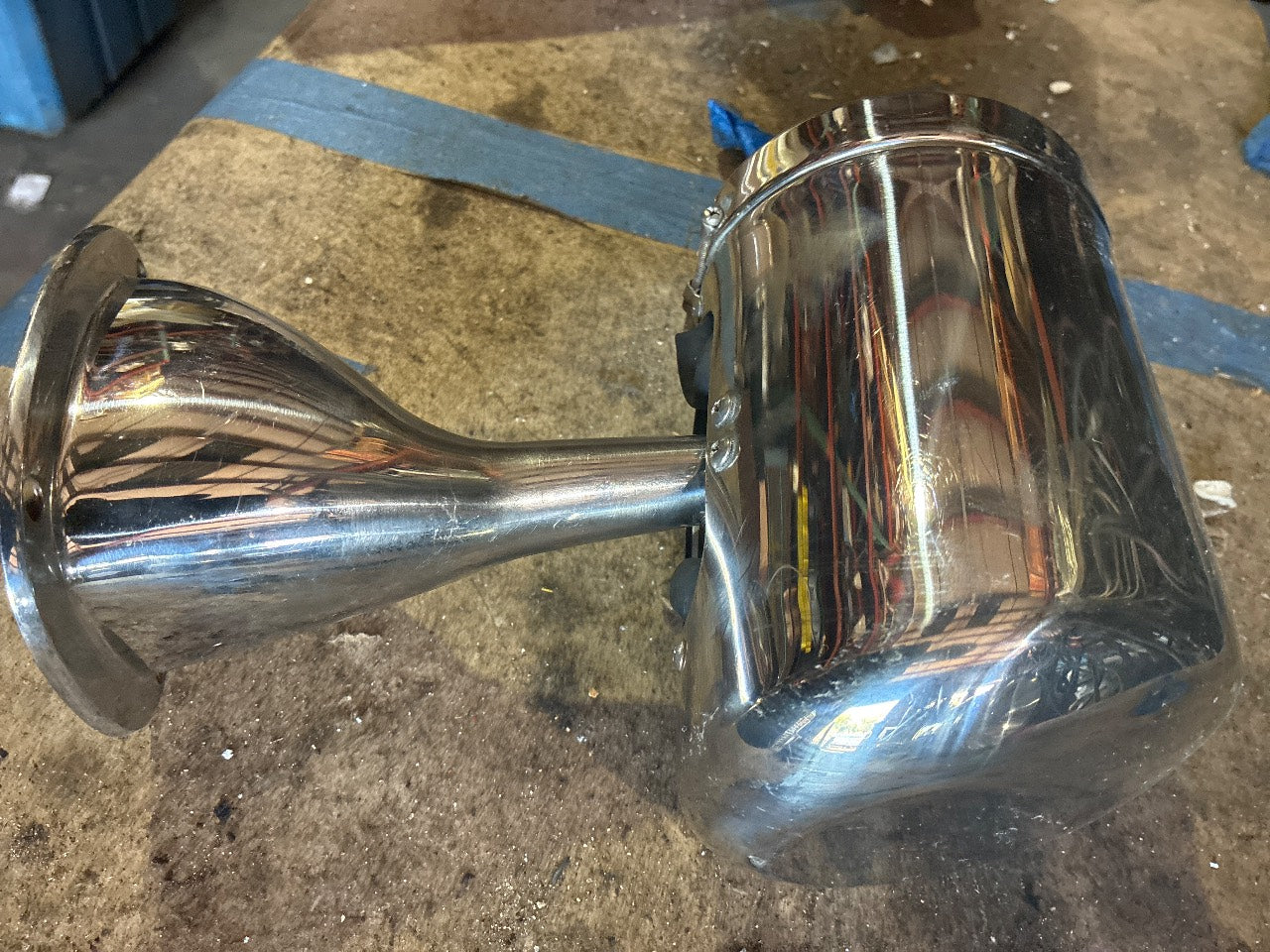 Jabsco Ray-Line Chrome Marine Pedestal Searchlight - Used