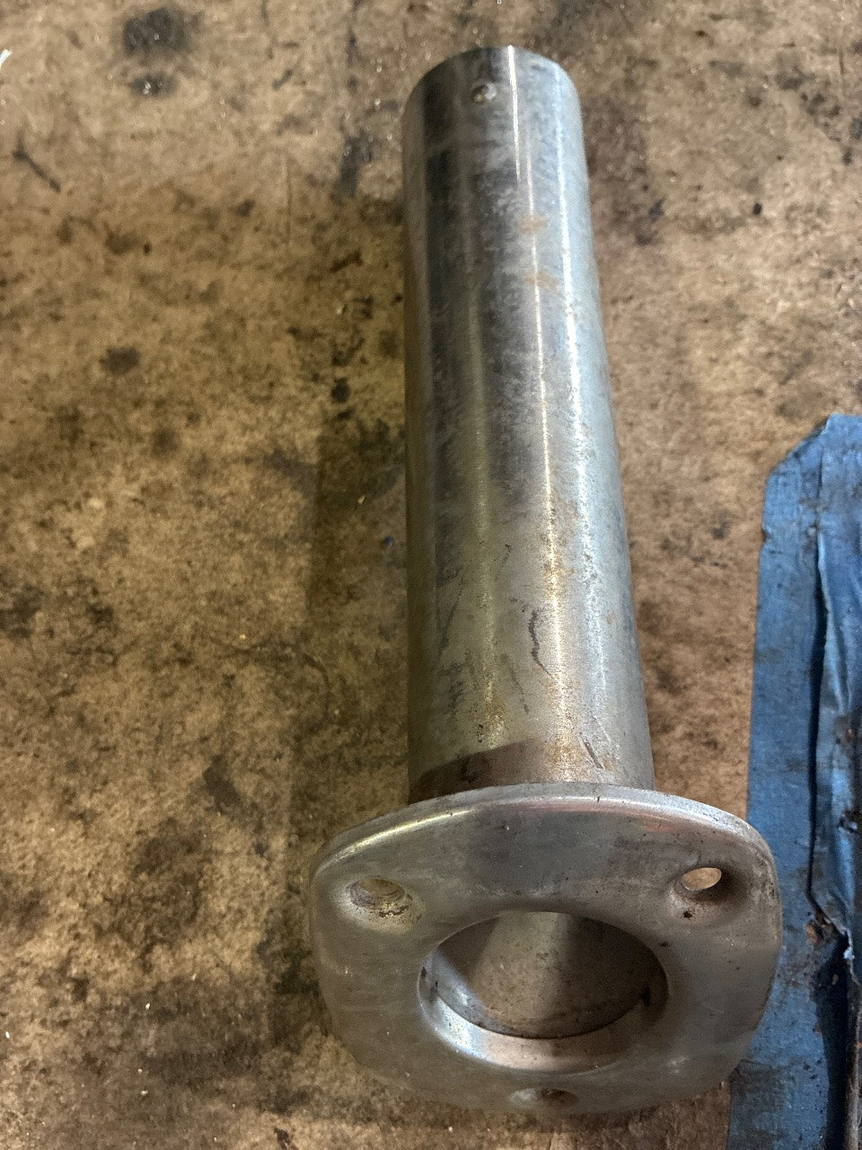 Stainless Steel Flush Mount Straight Fishing Rod Holder with Gimbal Pin - Used