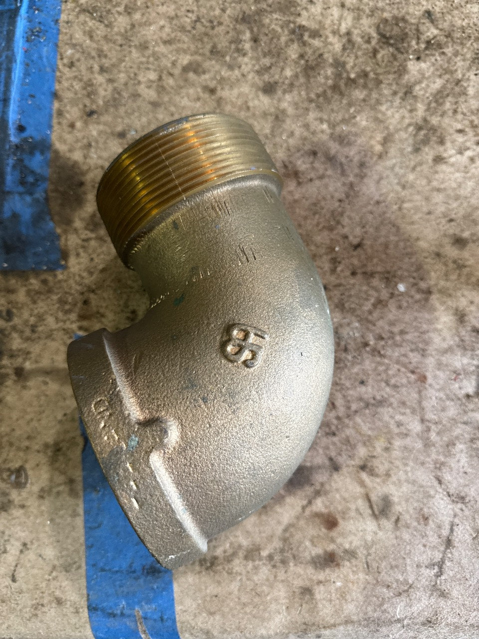 Detroit Diesel MTU 08927076 Bronze 90° Street Elbow Blower End Fitting - Used