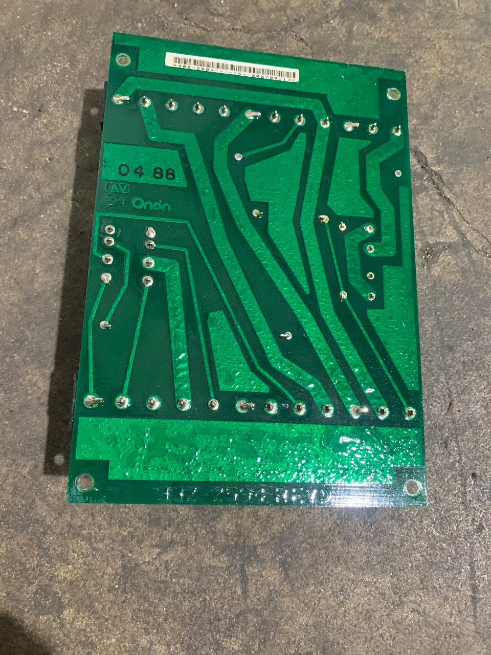 Onan 300-2604 Rev D Engine Monitor PCB Assembly - Used
