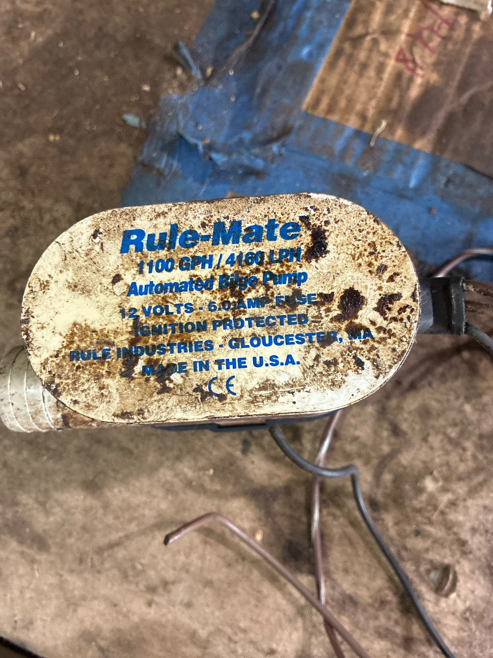 Rule RM1100A Rule-Mate 1100 GPH 12V Automated Bilge Pump - Used
