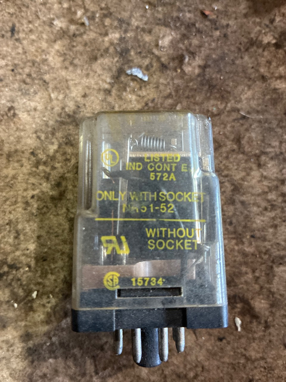Square D 8501 KPD12 2PDT 12VDC 8-Pin Plug-In Relay - Used