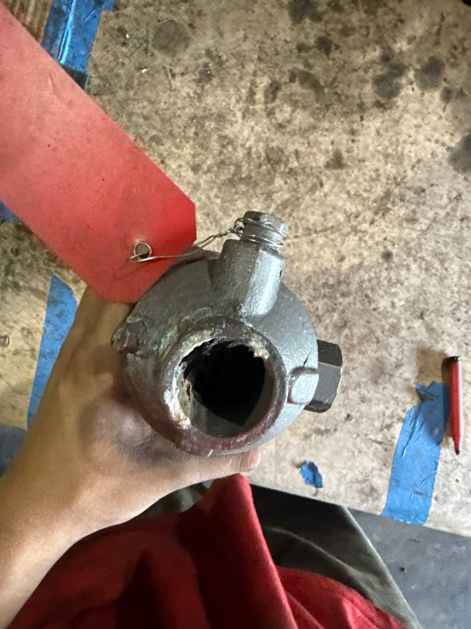 Marine Tube-and-Shell Transmission / Oil Cooler Heat Exchanger - Used