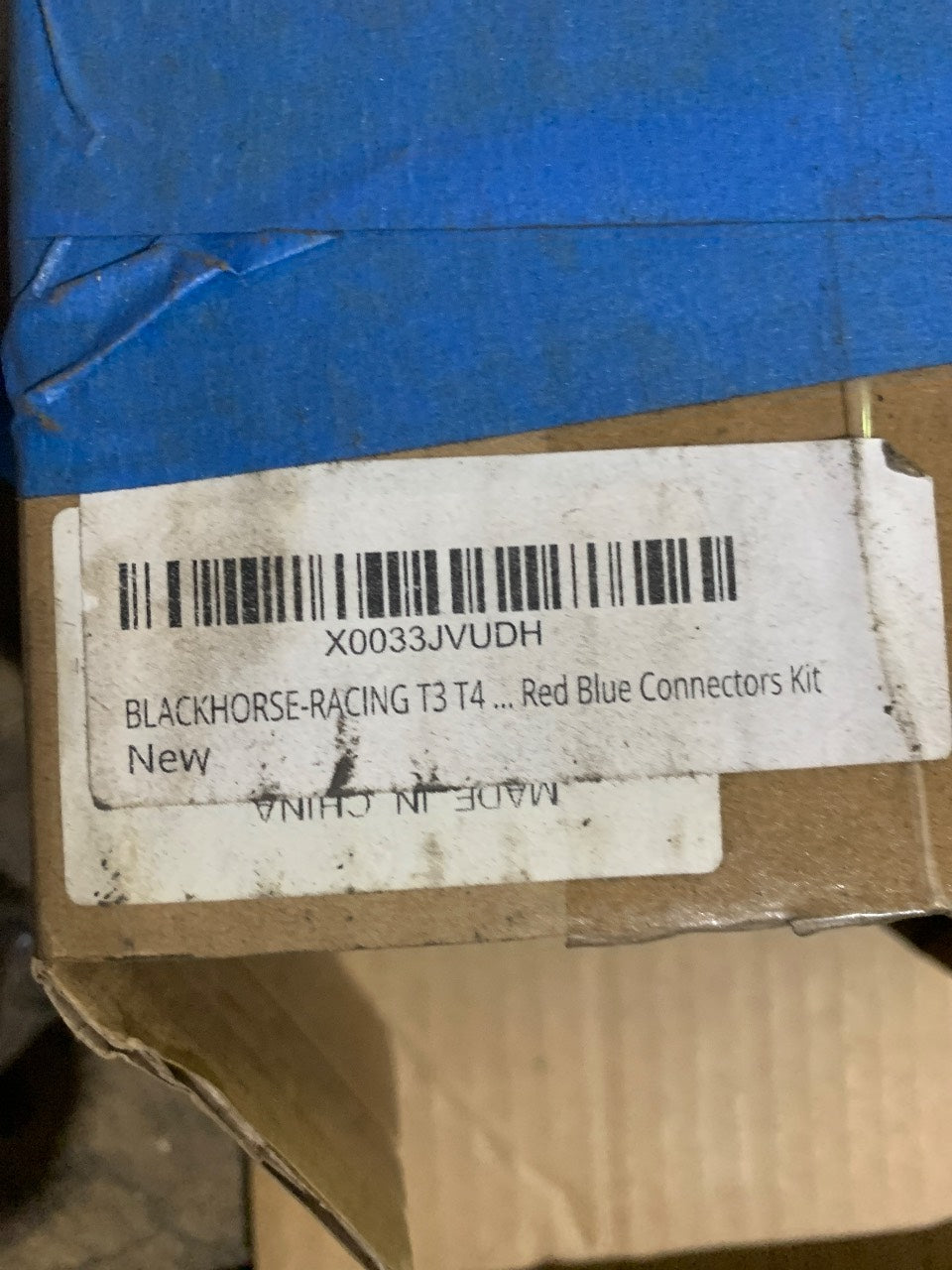Blackhorse-Racing T3 T4 Turbo Oil Feed & Return Line Kit with Red/Blue AN Fittings - New