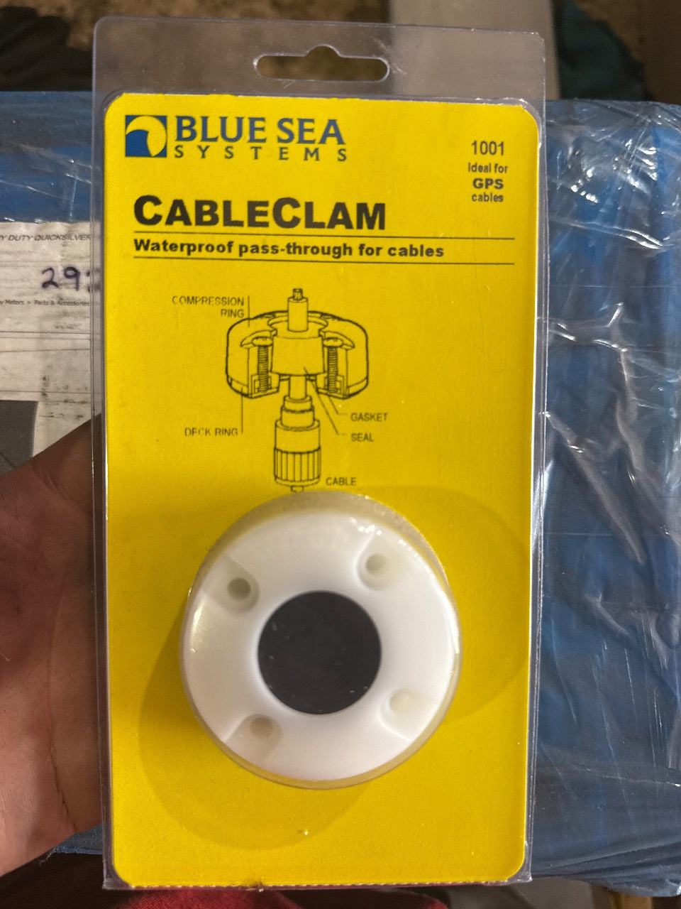 Blue Sea Systems 1001 CableClam Small Waterproof Cable Pass-Through - New