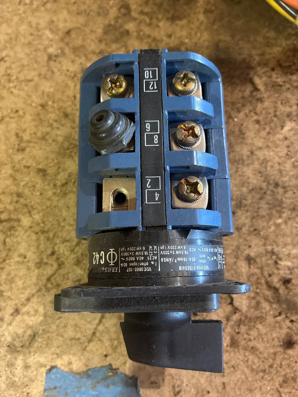 Kraus & Naimer C42 A212 Rotary Cam Switch Spotlight On/Off Selector - Used