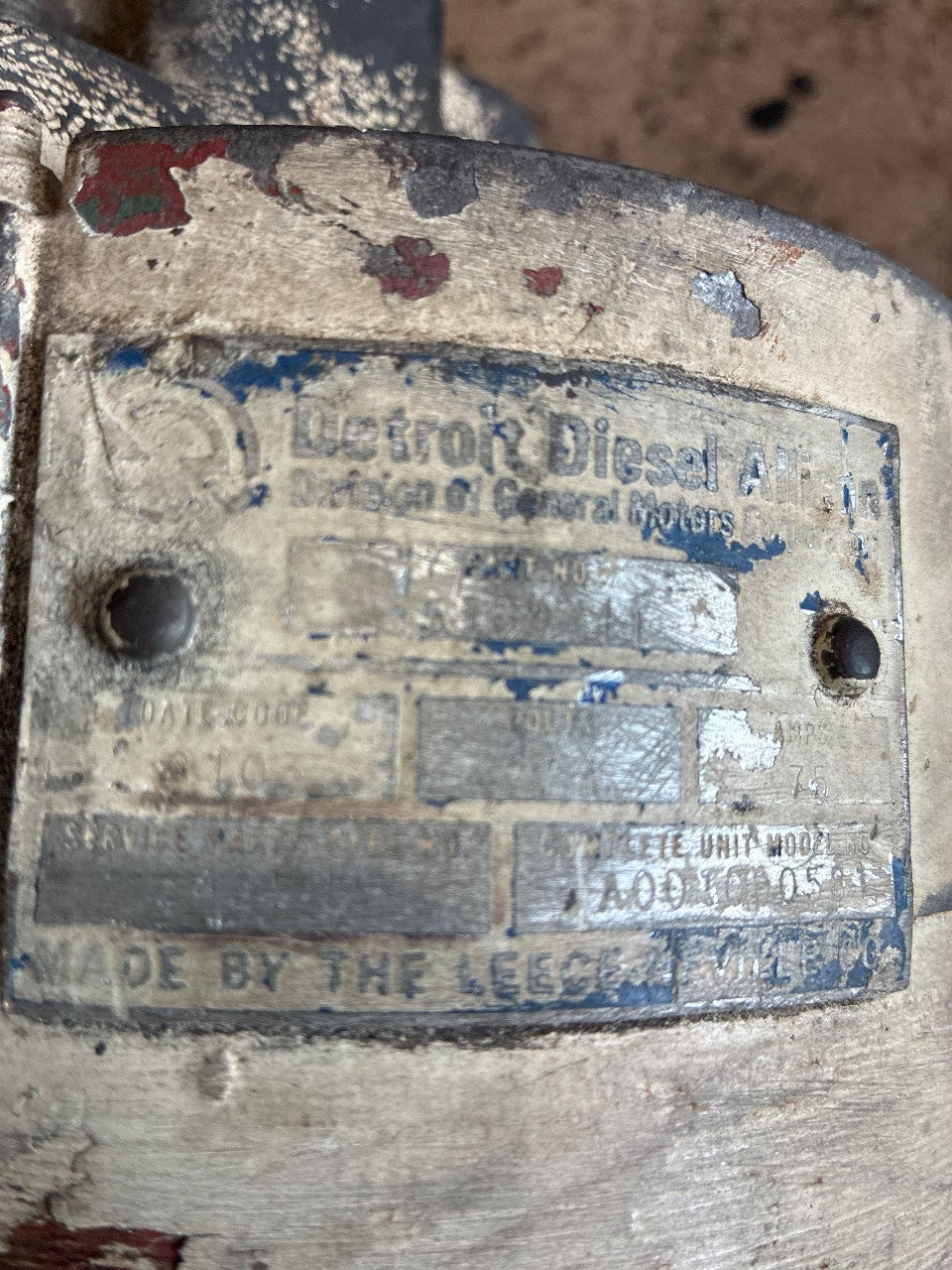 Detroit Diesel Allison / Leece-Neville 24V 75A Alternator A0010005 - Used