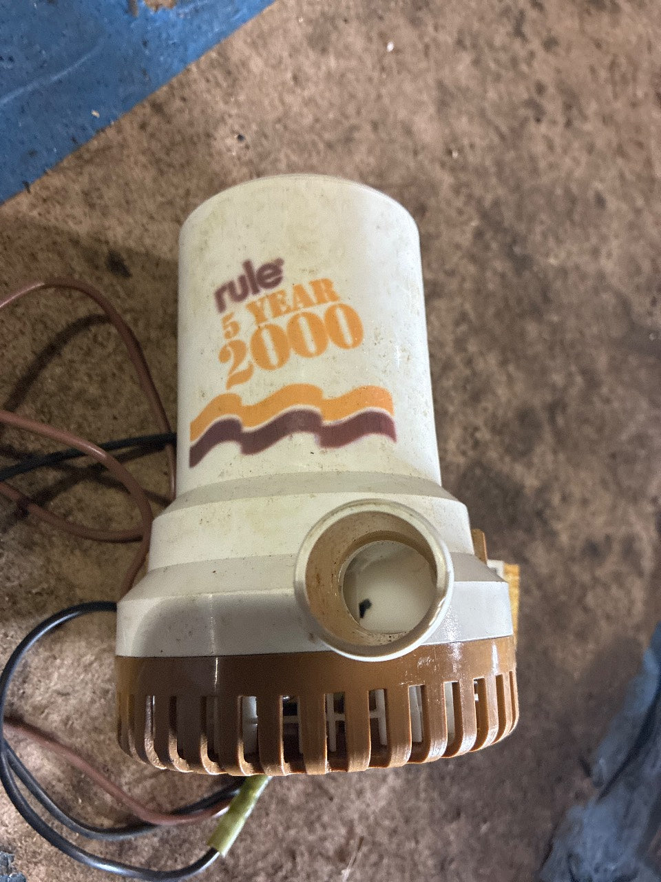 Rule 09 2000 GPH Gold Series 12V Submersible Bilge Pump - Used