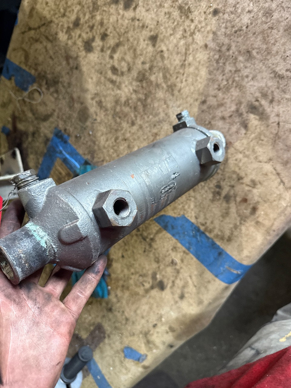Marine Tube-and-Shell Transmission / Oil Cooler Heat Exchanger - Used