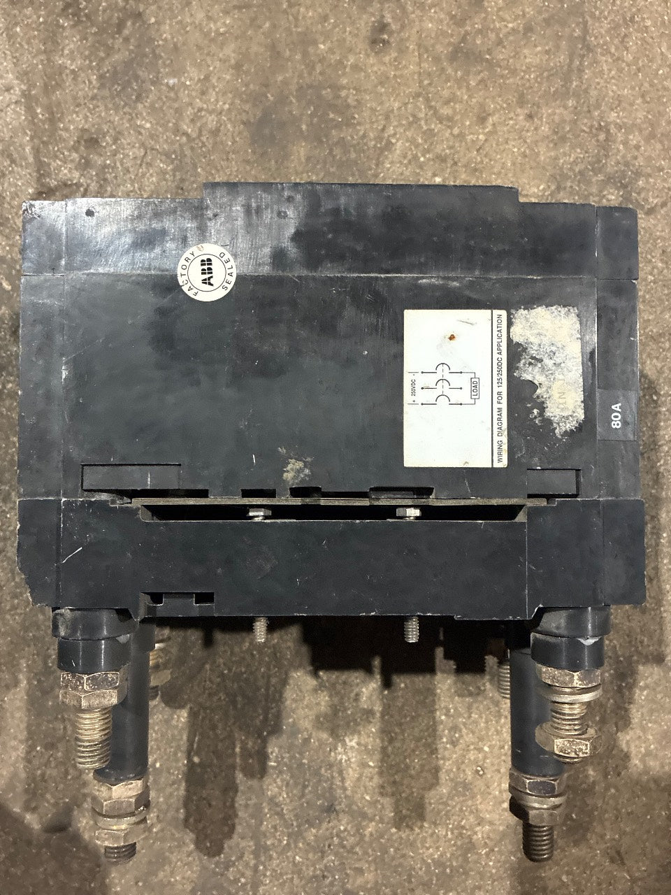 ABB Type ES 80A 3-Pole Circuit Breaker 240VAC 125/250VDC - Used