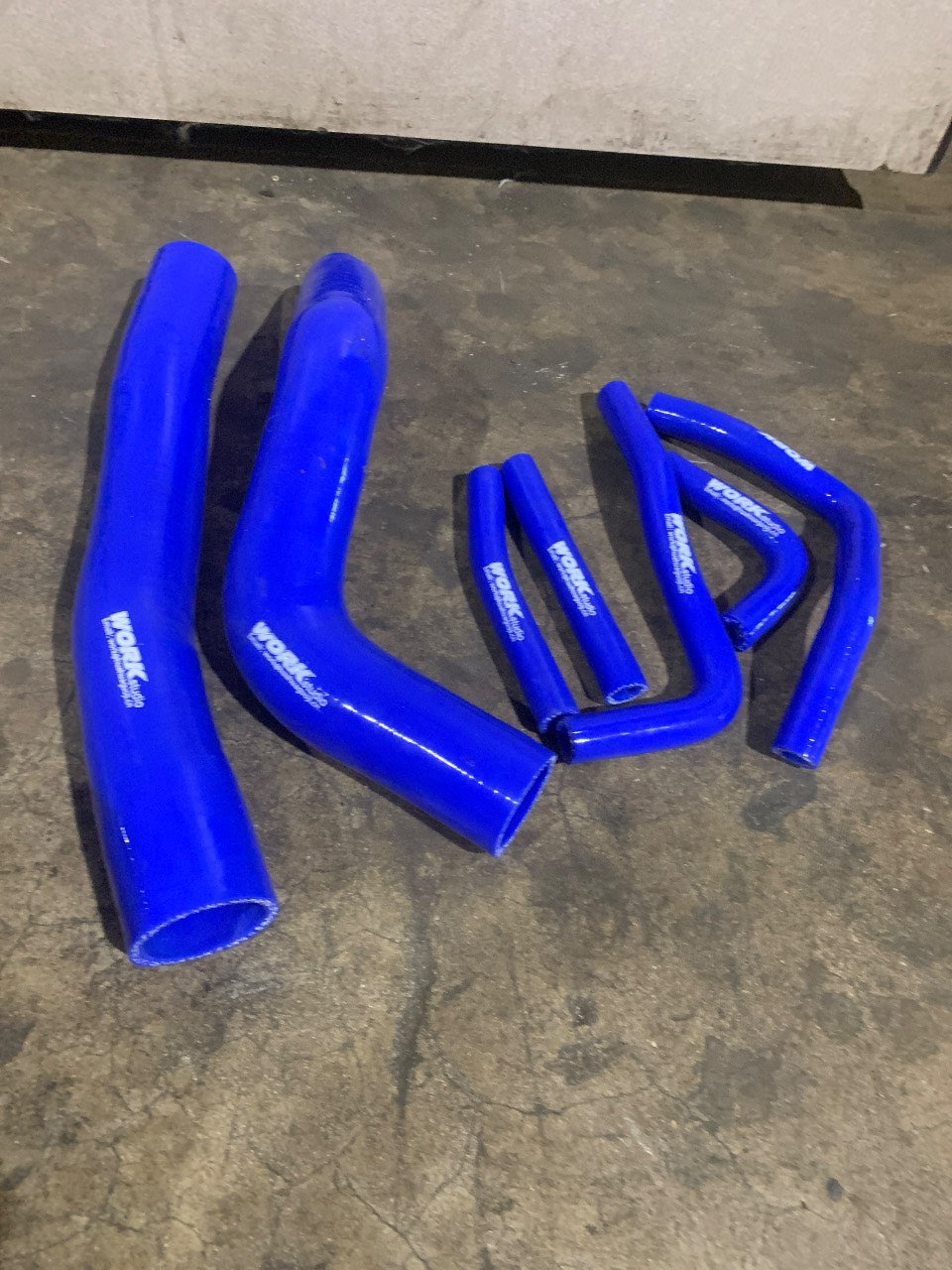WORK Studio Blue Silicone Radiator Coolant Hose Kit - 6-Piece - New