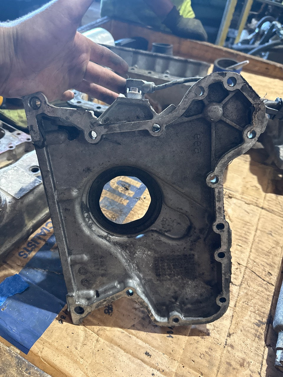 Cummins QSB 4.5 / Iveco Tector 4.5 Aluminum Front Timing Cover with Crank Seal & Speed Sensor - Used