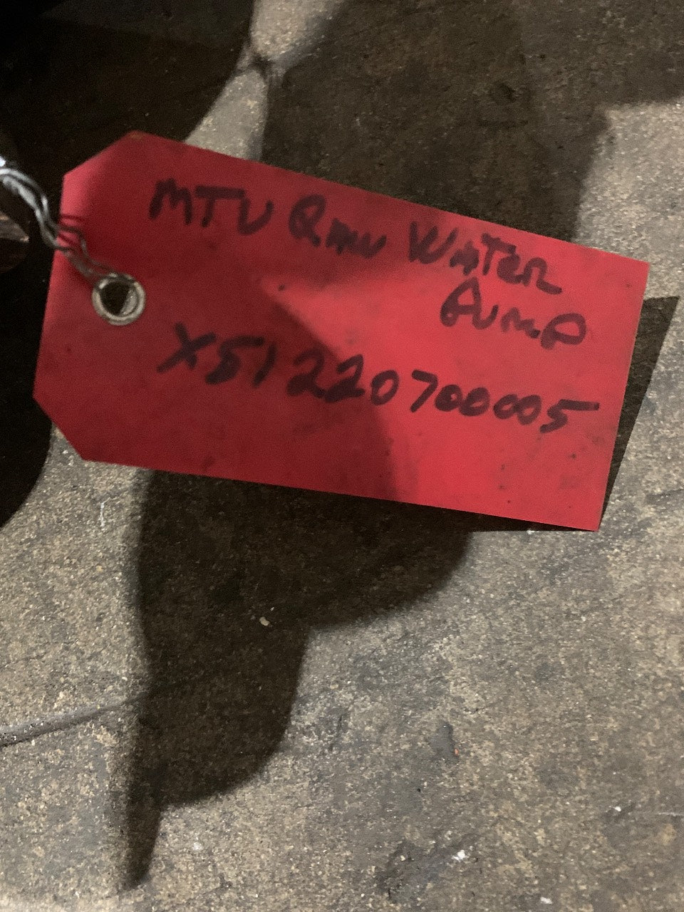 MTU X51220700005 Raw Water Pump - Used