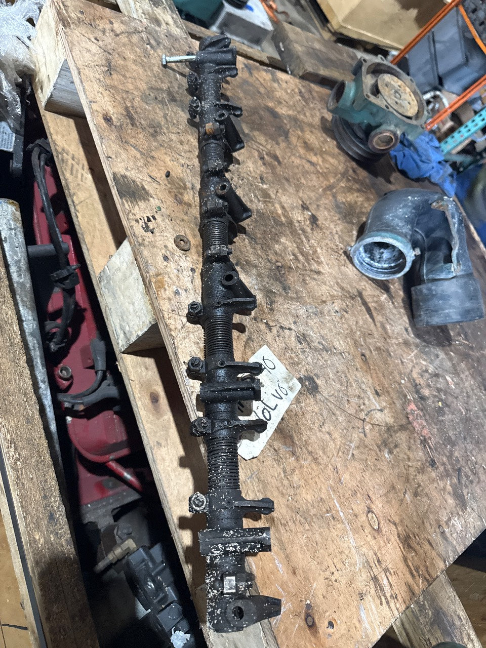 Volvo Penta TMD40 Rocker Arm Shaft Assembly with Rockers - Used Take-Off