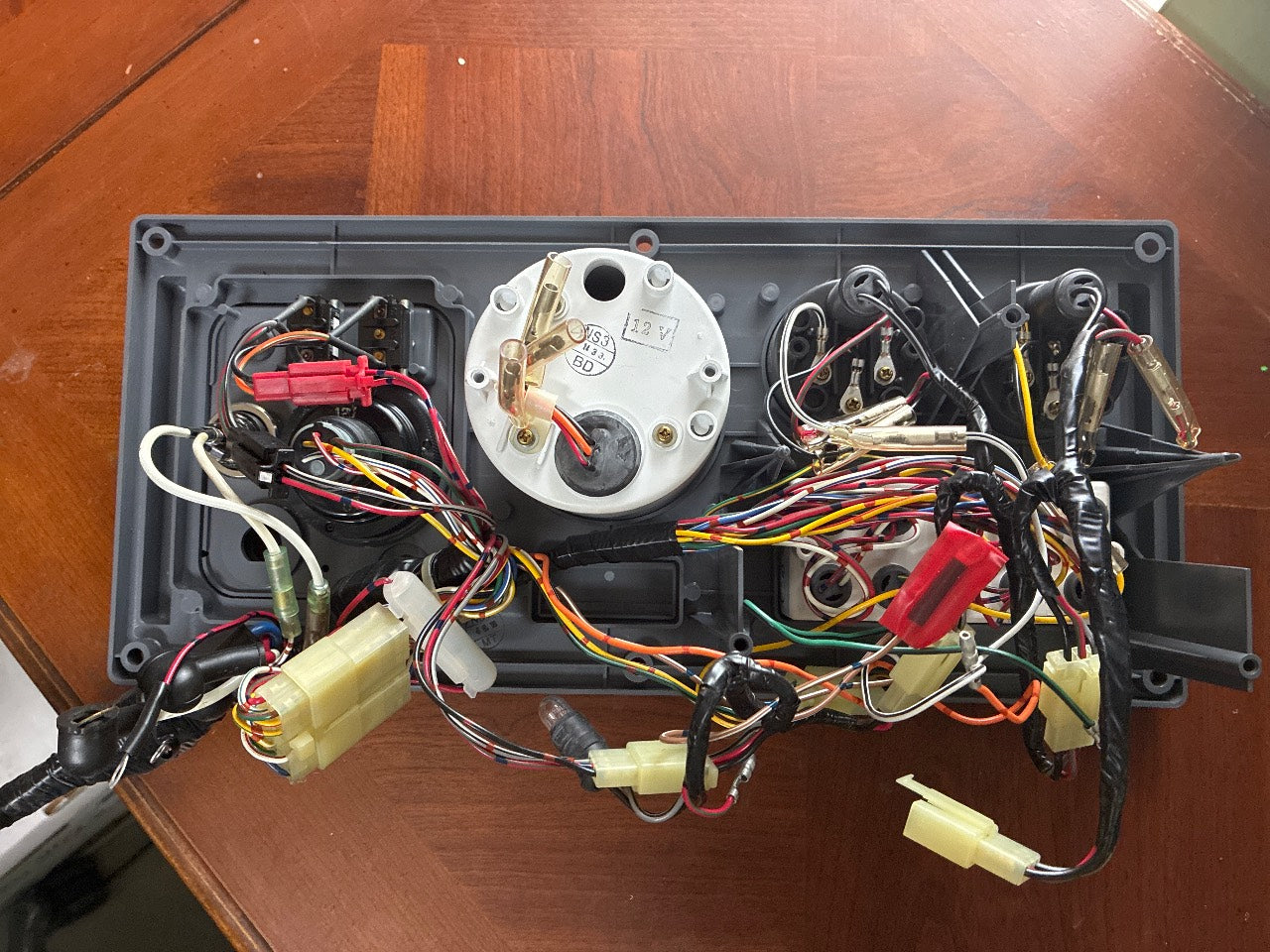 Yanmar B-Type Instrument Panel with Tach, Oil Pressure & Coolant Temp Gauges - Used