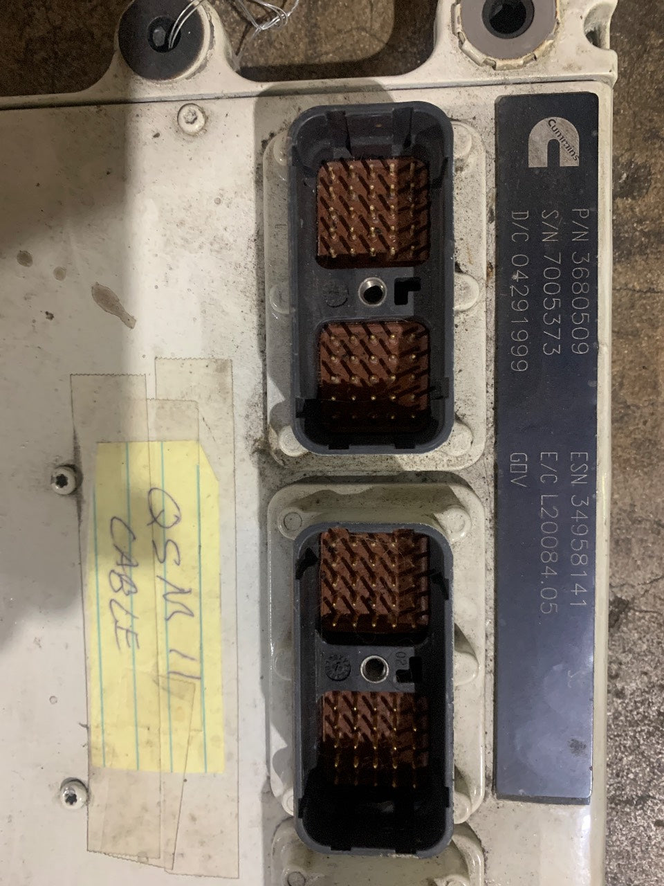 Cummins 3680509 Engine Control Module ECM for QSM11 / ISM - Used
