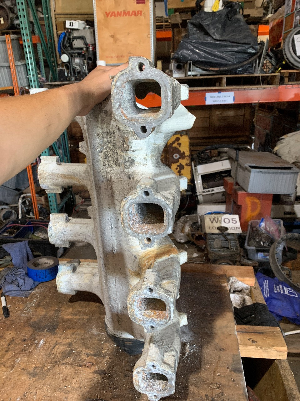 MTU 5360 900 08 37 Air Intake Manifold for Detroit Diesel / MTU Series 2000 V8 - Used
