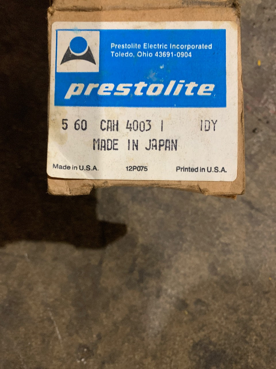 Prestolite CAH-4003-1 12V Ignition Coil (Use With External Resistor) - New