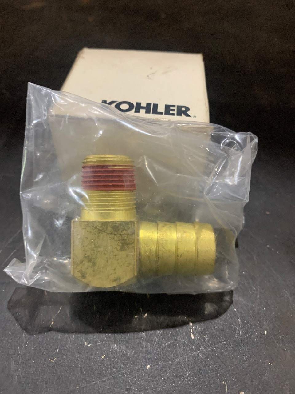 Kohler X-391-2 Brass 90° Hose Barb Elbow Connector - New
