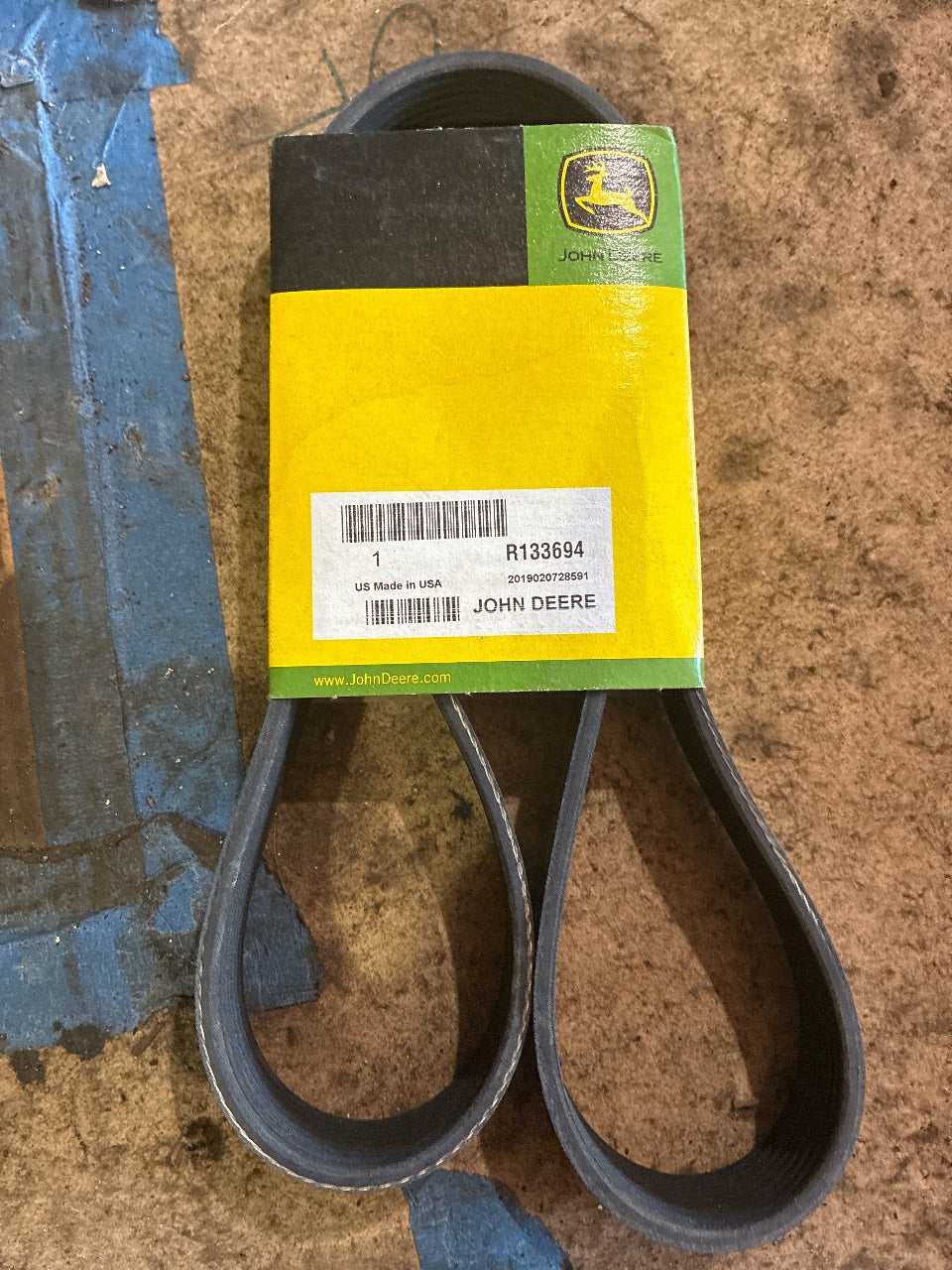 John Deere R133694 Serpentine Drive Belt - New