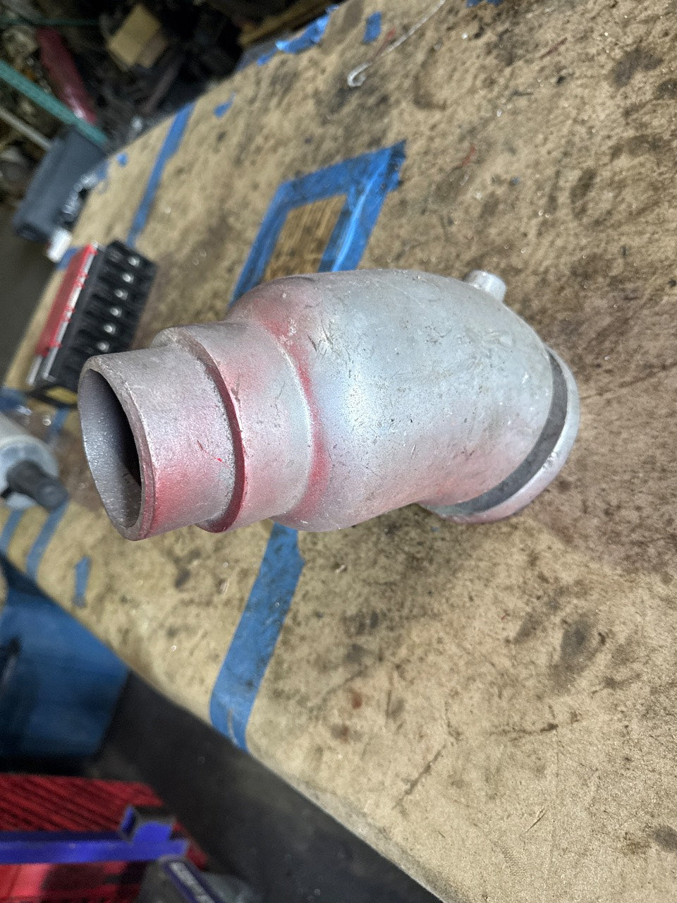 Marine Wet Exhaust Mixing Elbow / Riser - Cast Aluminum - Used