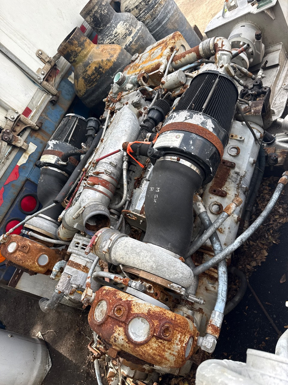 Detroit Diesel 8V92TA Twin Turbo Marine Diesel Engine with Transmission - Used Core