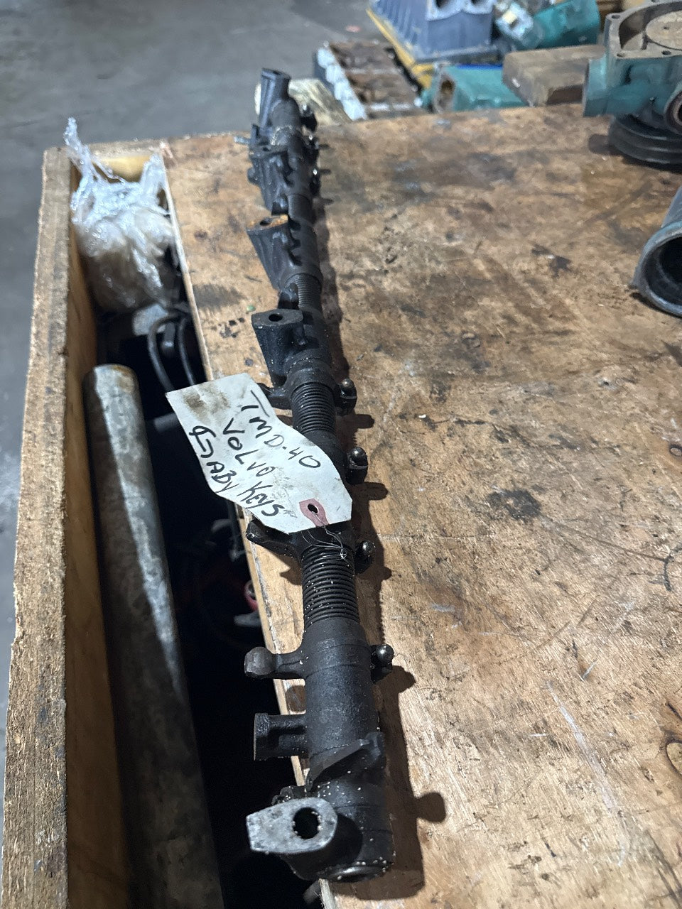 Volvo Penta TMD40 Rocker Arm Shaft Assembly with Rockers - Used Take-Off