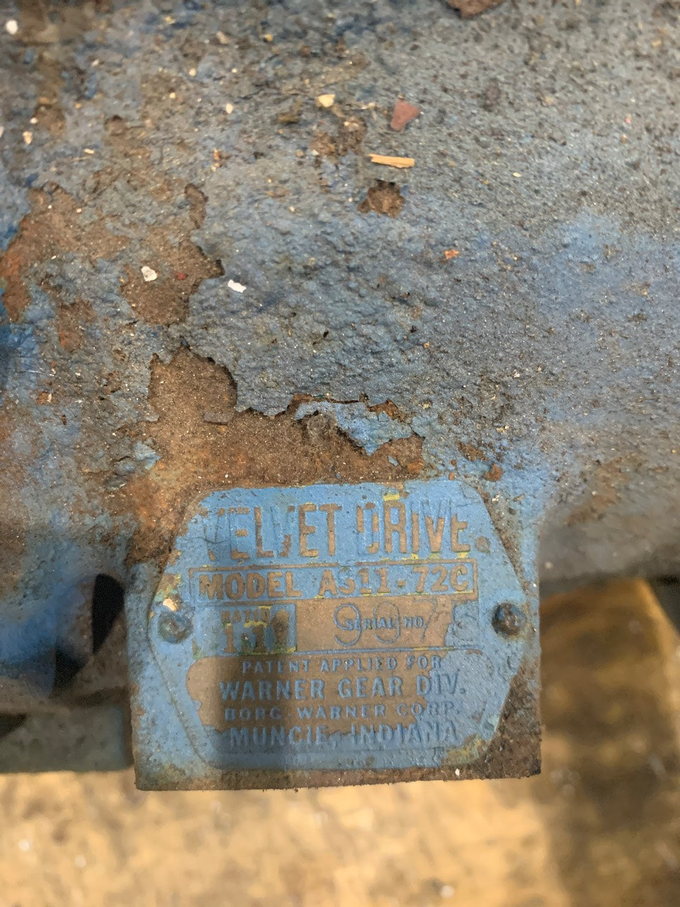 Borg Warner Velvet Drive AS1-72C 72 Series Marine Transmission - Used
