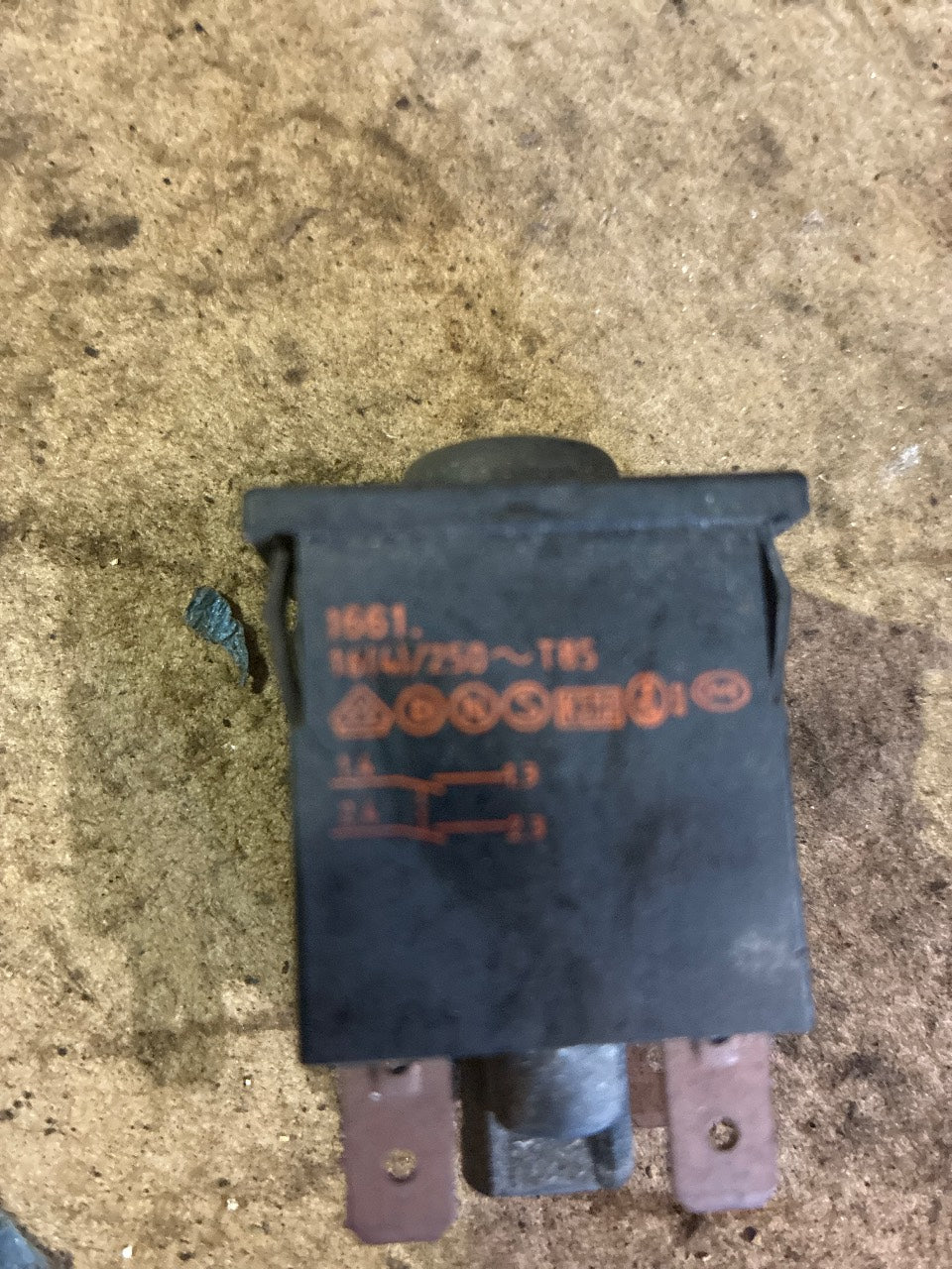 Marquardt 1661 Series 16A 250VAC Push Button Switch - Used
