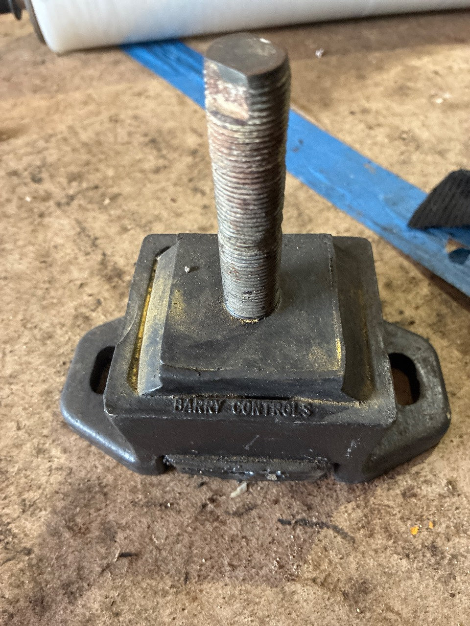 Barry Controls Marine Engine Vibration Isolator Mount with Adjustable Stud - Used