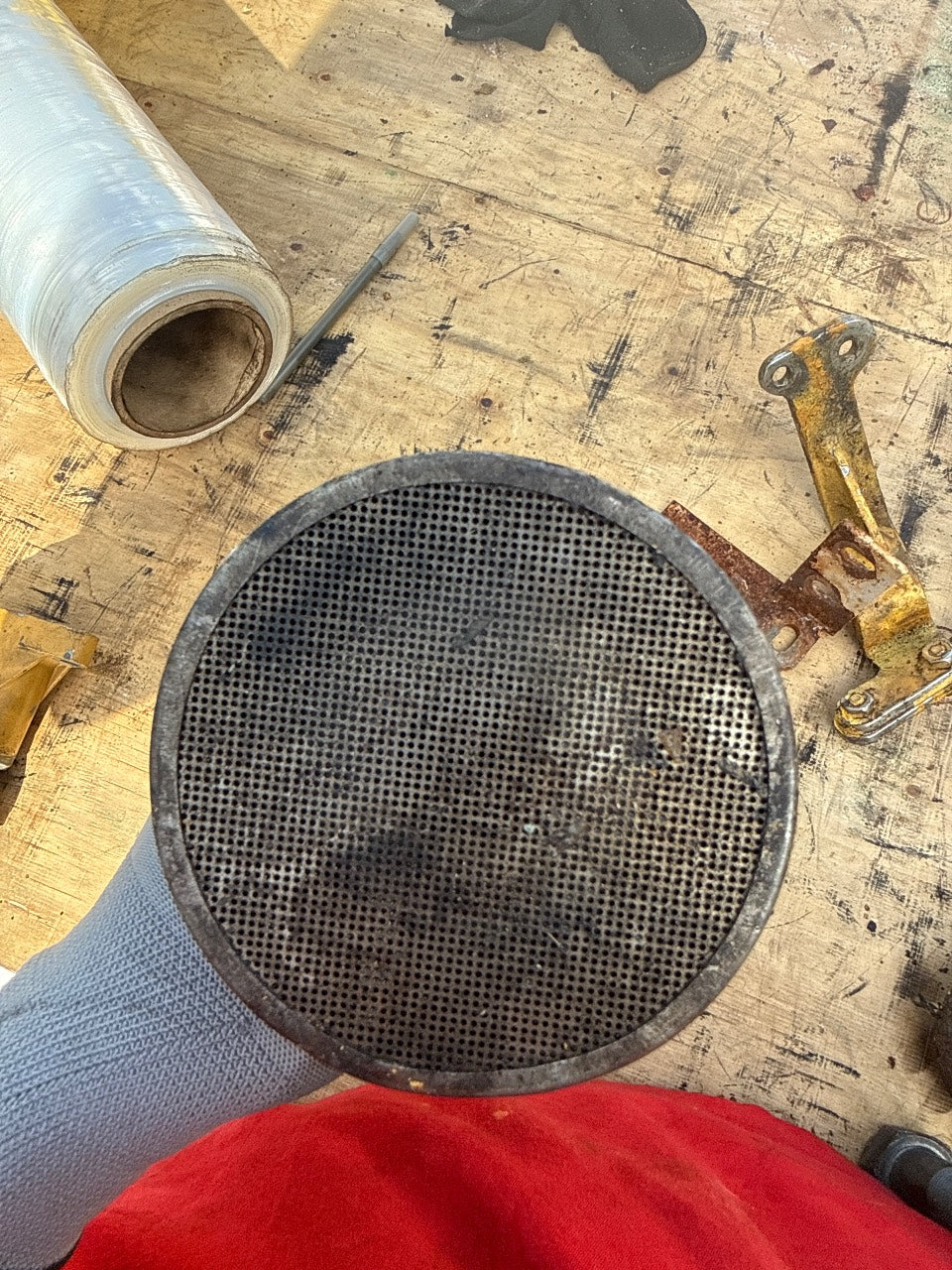 Oil Pump Suction Pickup Tube with Screen Strainer - Marine Diesel - Used