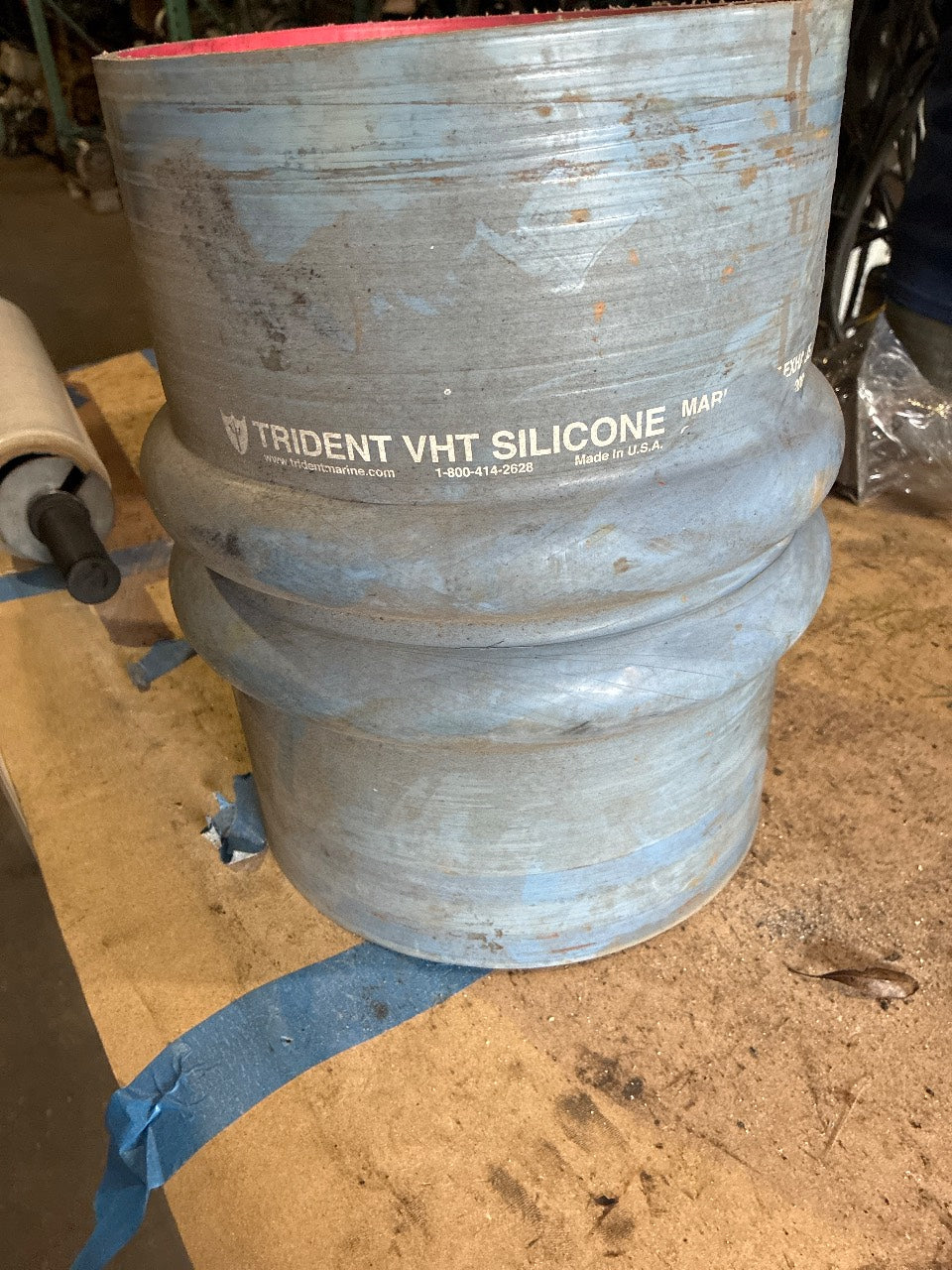 Trident Marine 274V Series Double Hump Silicone VHT Wet Exhaust Hose 8" ID - Used