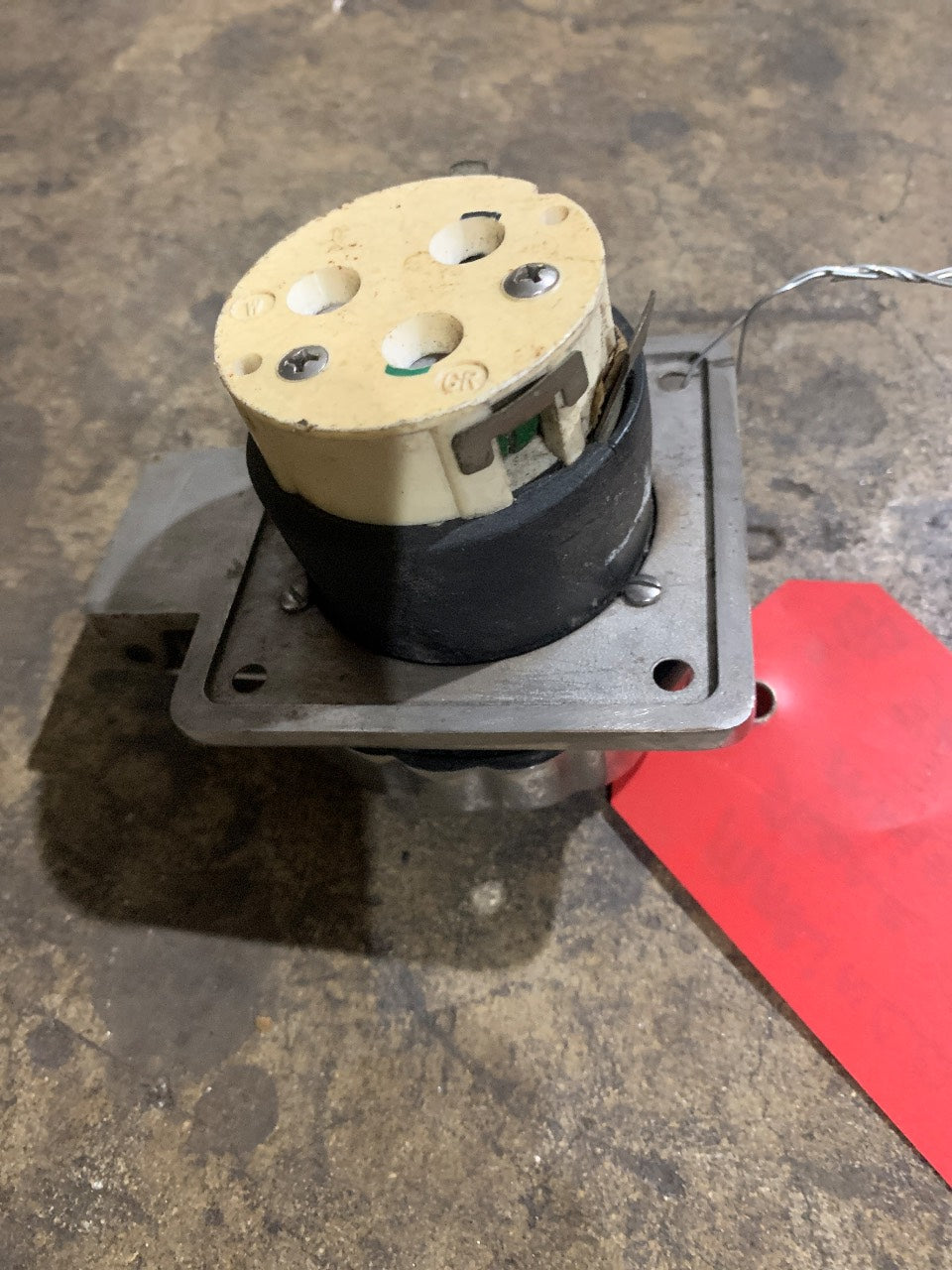 Marinco 6373EL-B 50A 125/250V Stainless Steel Easy-Lock Shore Power Inlet - Used