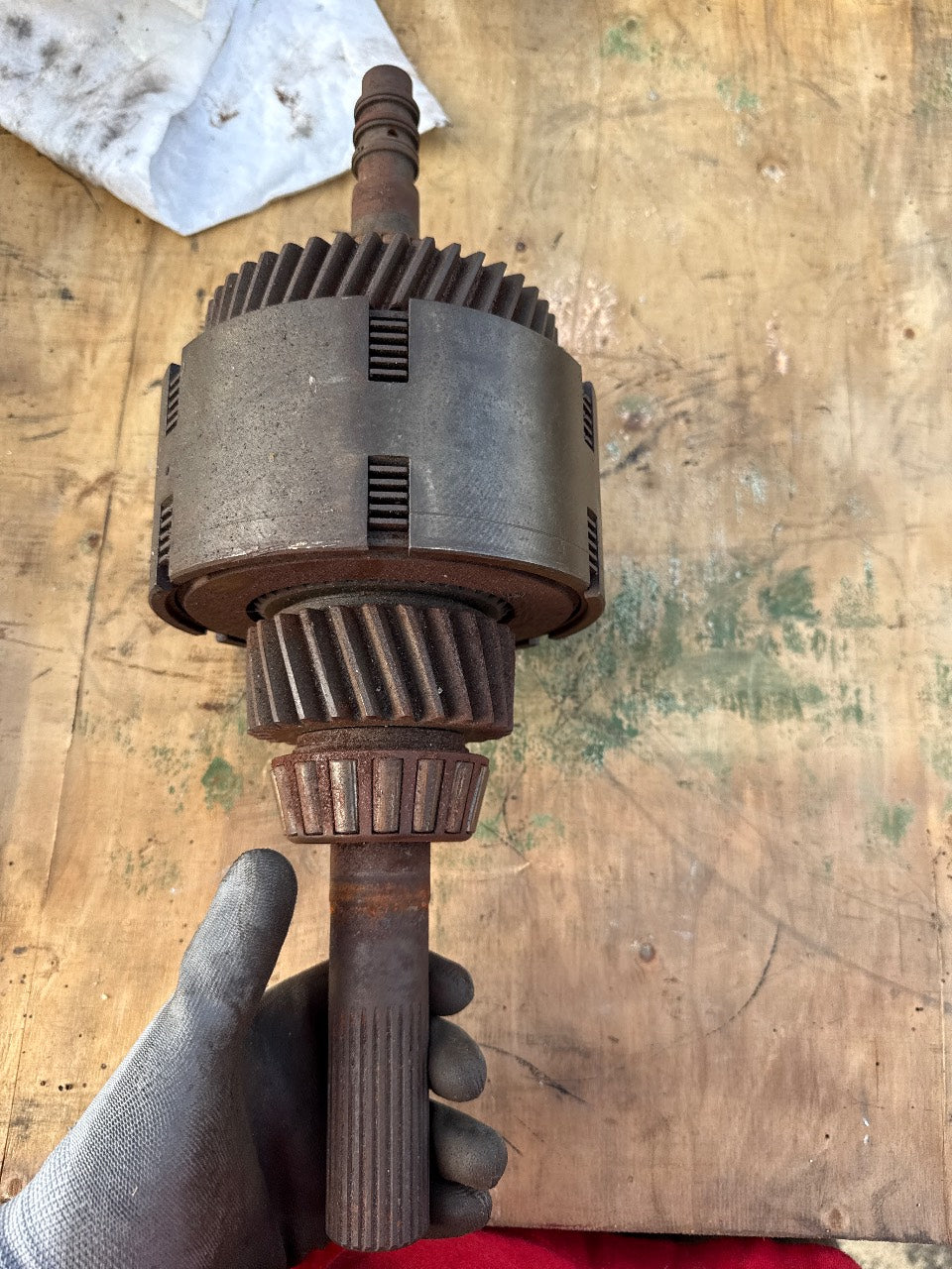 ZF Marine Input Shaft Assembly with Clutch Drum for ZF220 / IRM220 Marine Transmission - Used