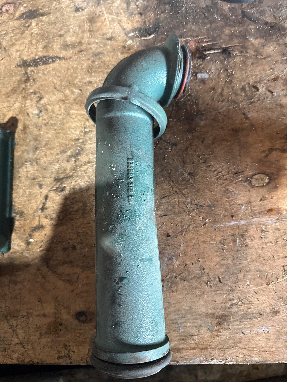 Volvo Penta Cast Connecting Pipe with Elbow for TAMD/AQAD 40 Series - Used