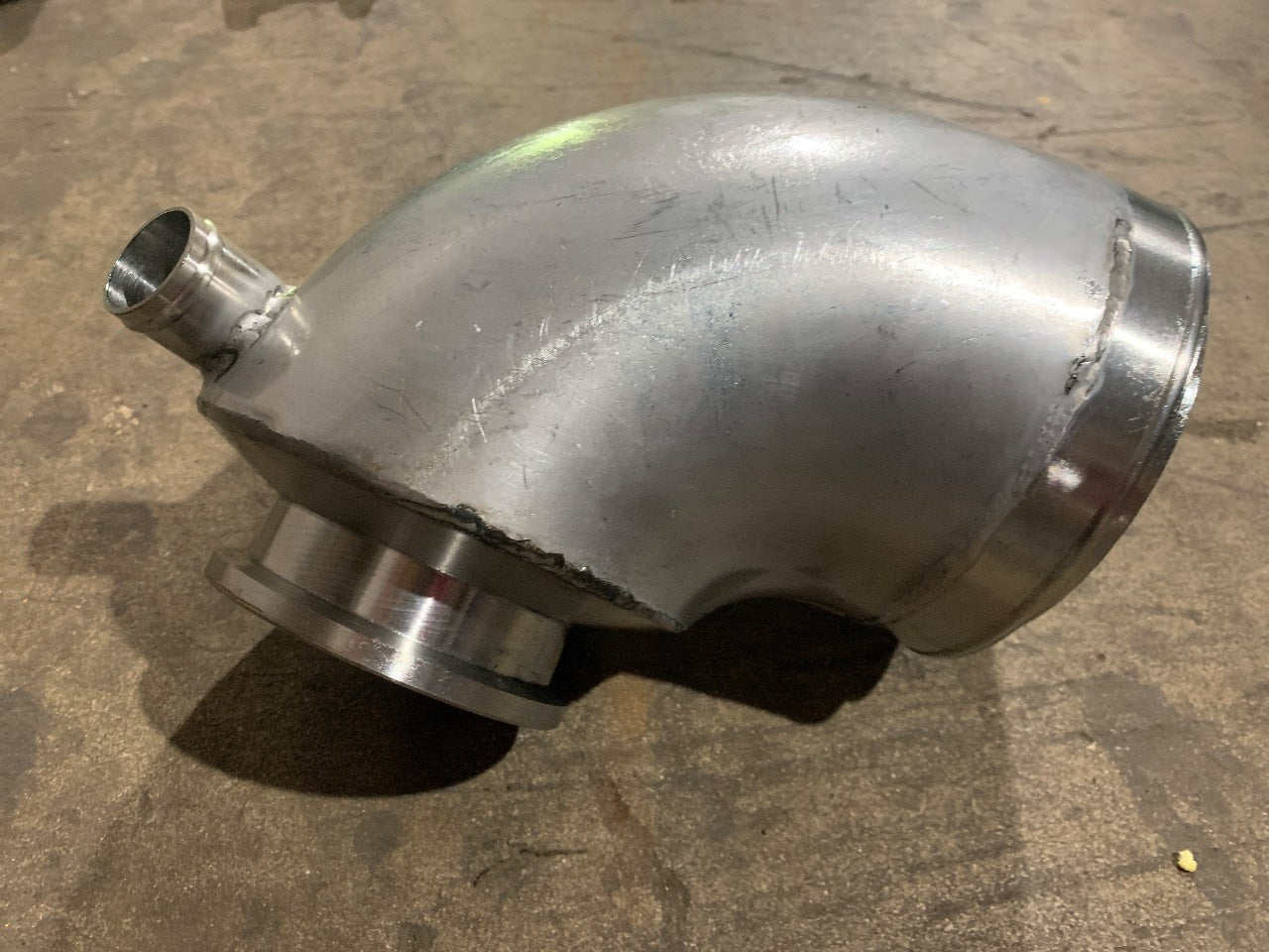John Deere RE45457 Marine Wet Exhaust Elbow with Raw Water Injection - Used