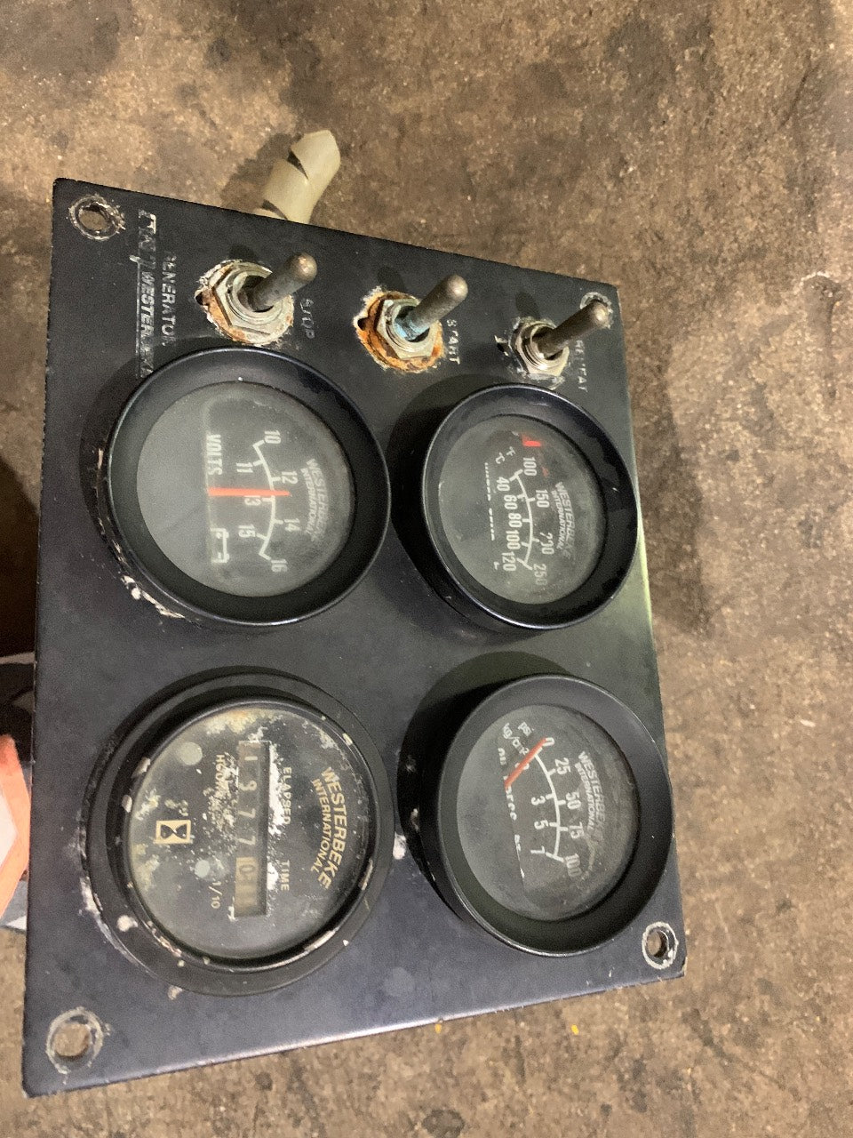 Westerbeke Generator Control Panel with Gauges - Used