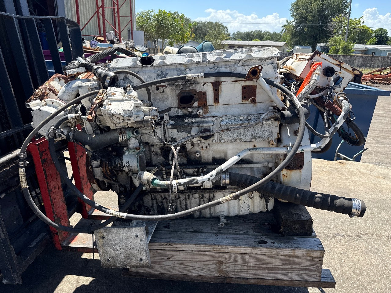 Caterpillar 3126 420 HP Marine Diesel Engine Arr. 122-0083 S/N 8NM04161 - Used