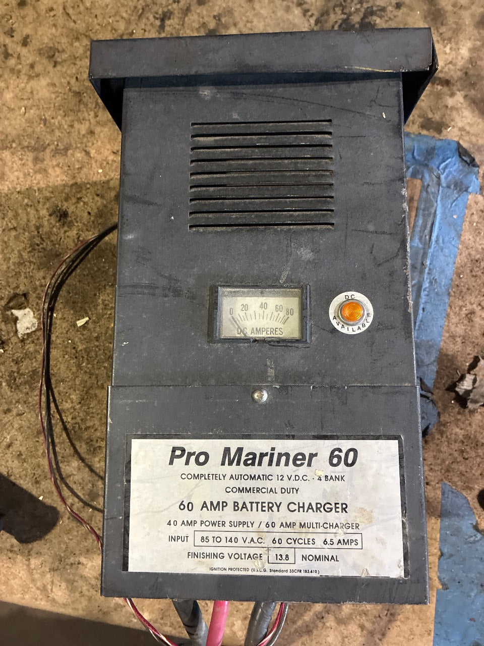ProMariner Pro Mariner 60 60-Amp 12VDC 4-Bank Commercial Duty Marine Battery Charger - Used
