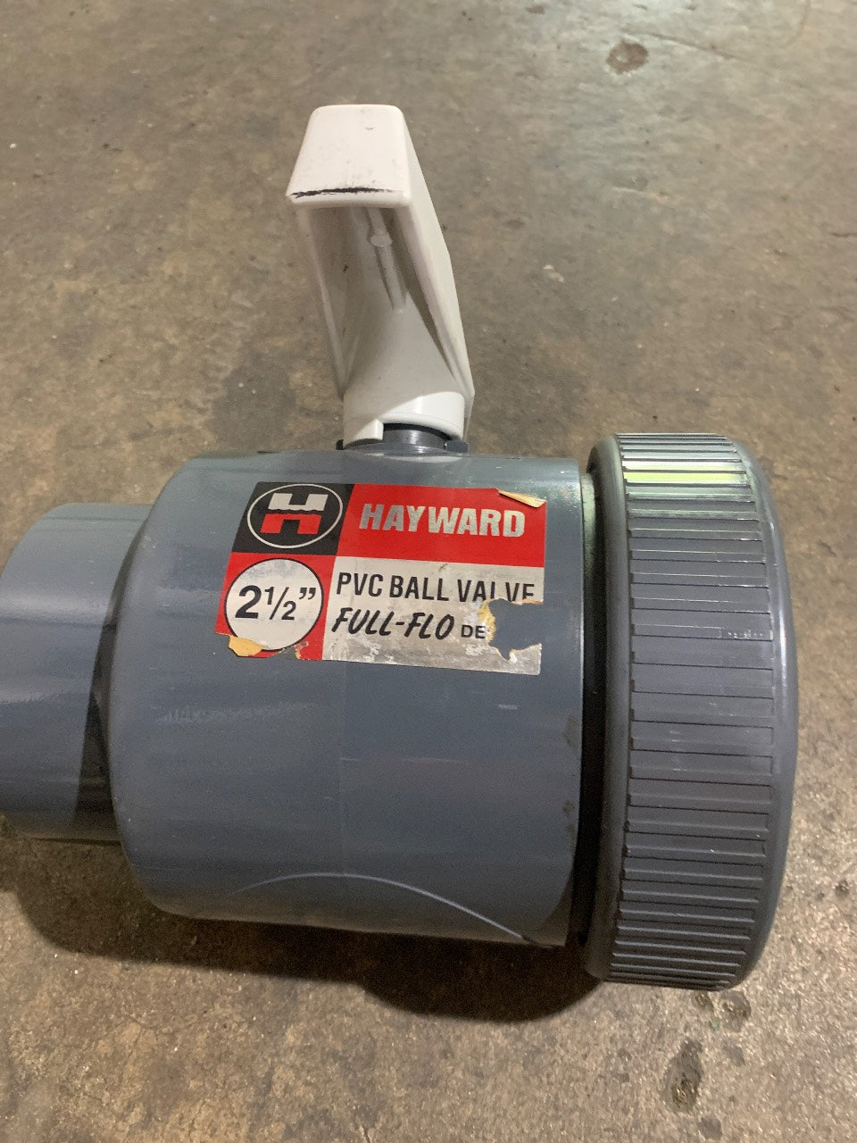 Hayward BV1250T 2-1/2" PVC Full-Flo Ball Valve - New Old Stock