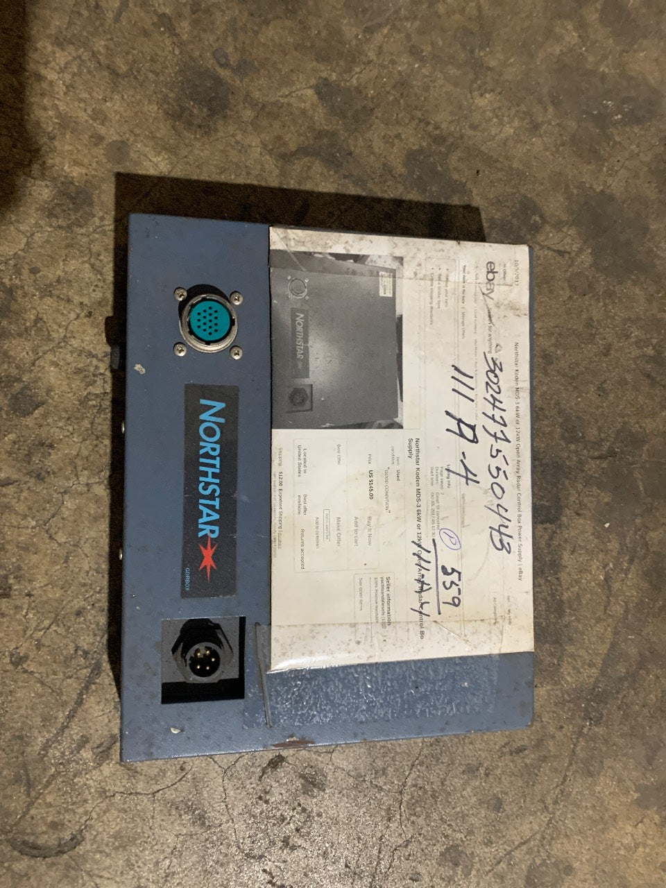 Northstar Koden MDS-Series Radar Control Box / Power Supply Interface - Used