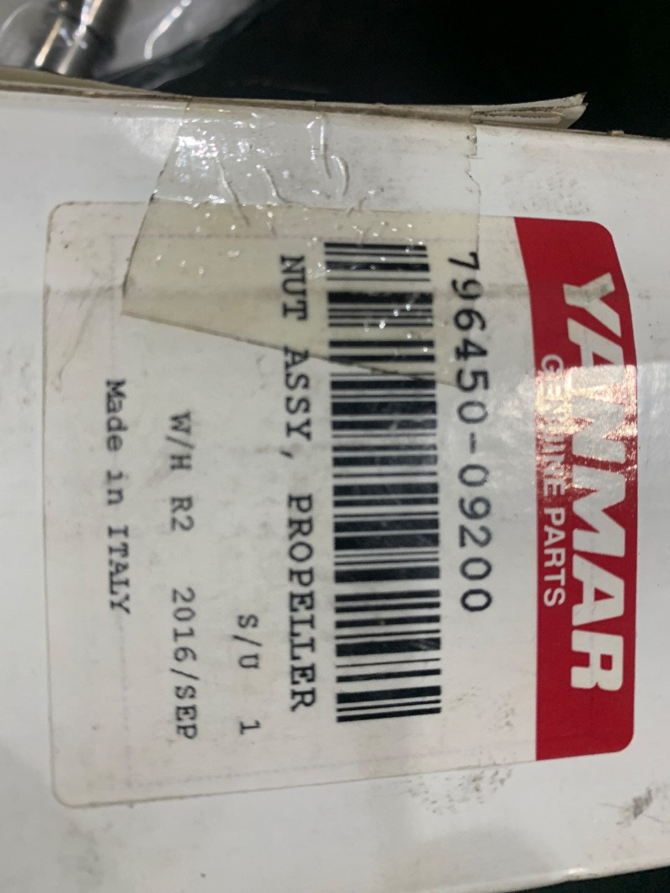 Yanmar 796450-09200 Propeller Nut Assembly (Prop Cone) - New