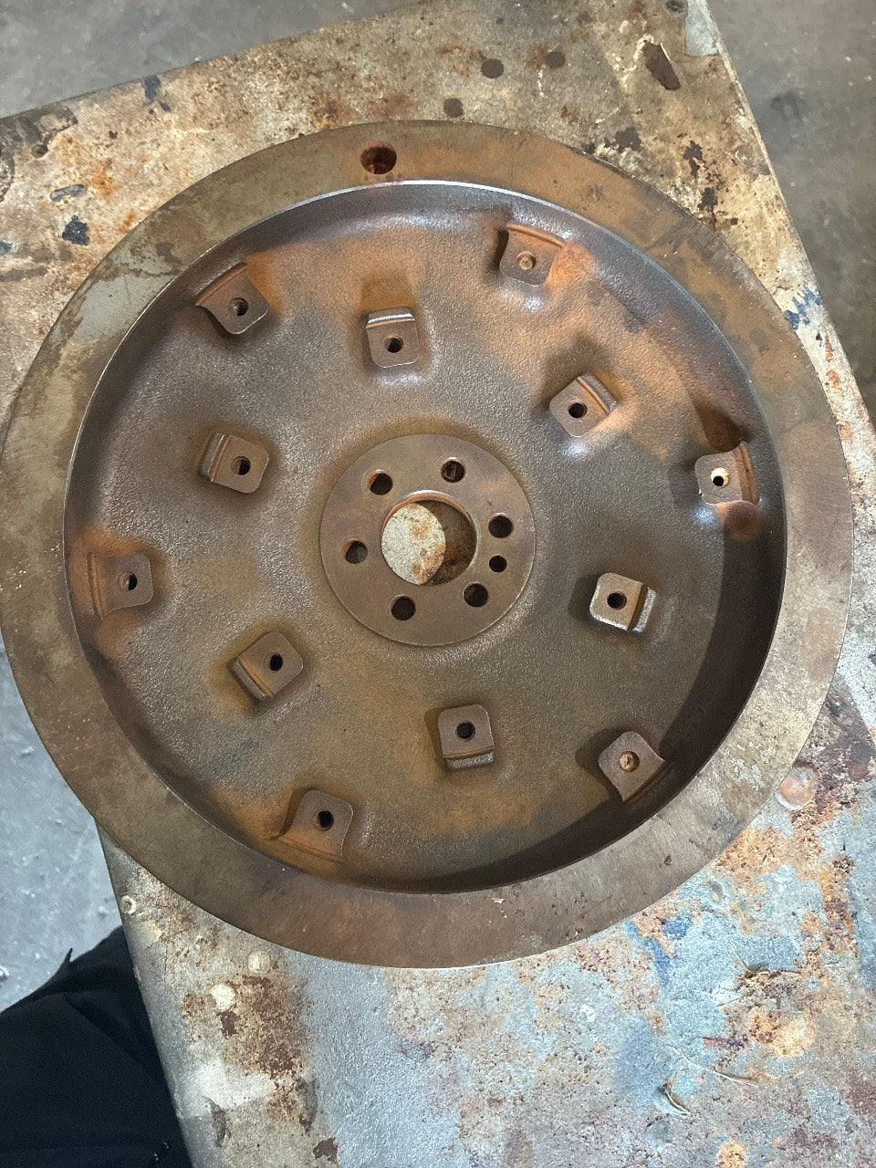 Yanmar 4JH2 Flywheel with Ring Gear and Drive Plate - Used