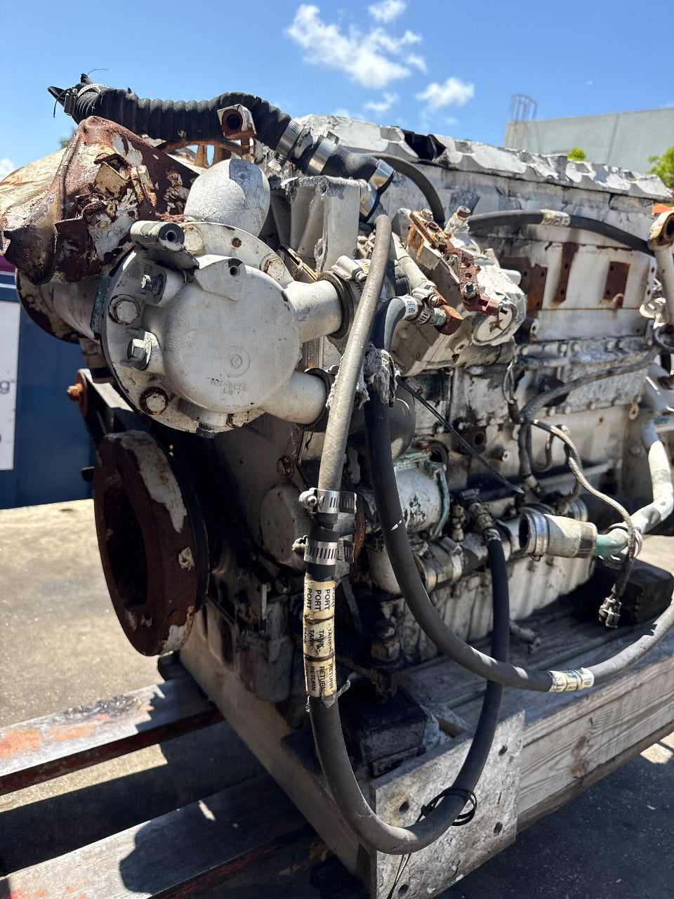 Caterpillar 3126 420 HP Marine Diesel Engine Arr. 122-0083 S/N 8NM04161 - Used