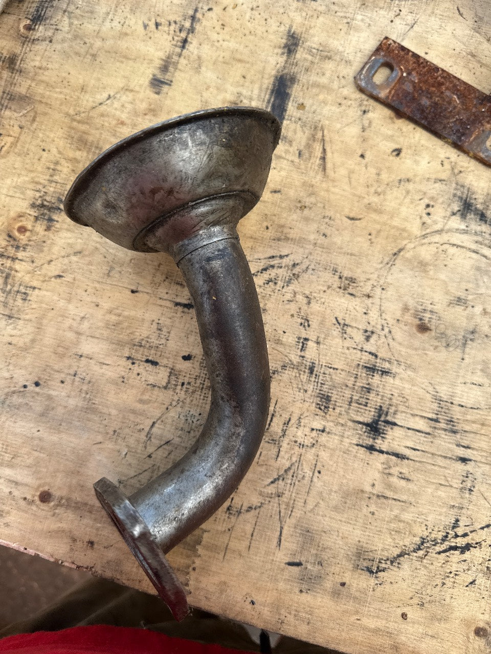 Oil Pump Suction Pickup Tube with Screen Strainer - Marine Diesel - Used