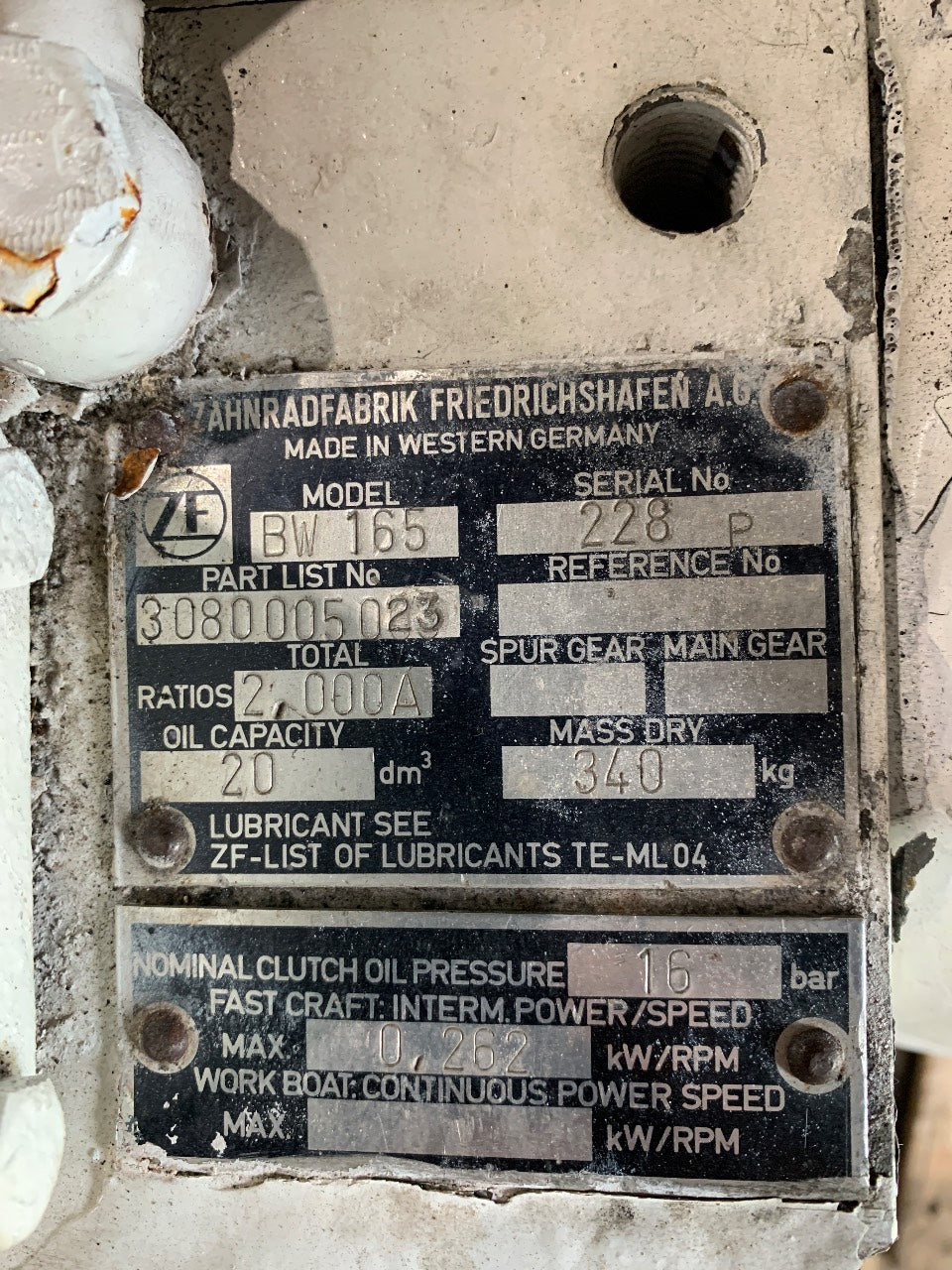 Marine Transmission / Gearbox for MAN Diesel Engine - Used
